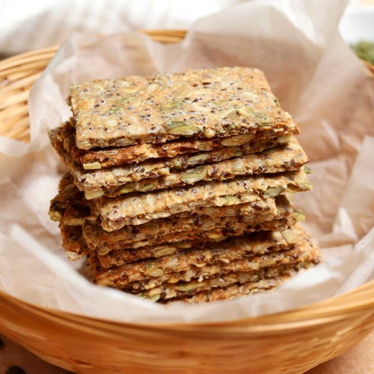homemade super seed crackers