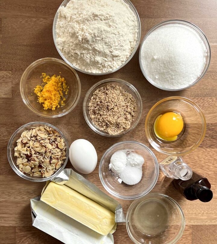 lemon almond cookies ingredients