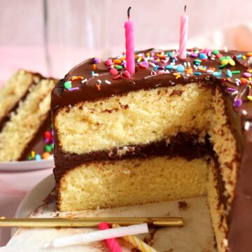 classic vanilla birthday cake
