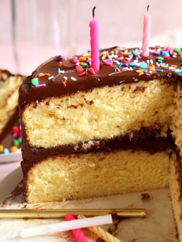 classic vanilla birthday cake