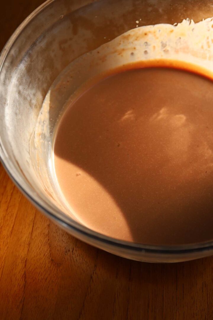 milk chocolate ganache before whipping