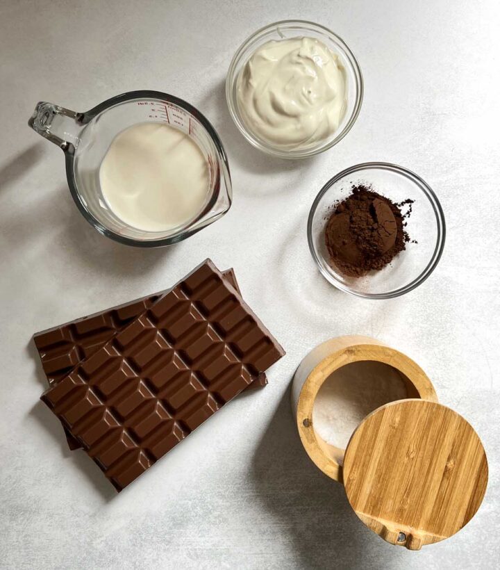 milk chocolate frosting ingredients