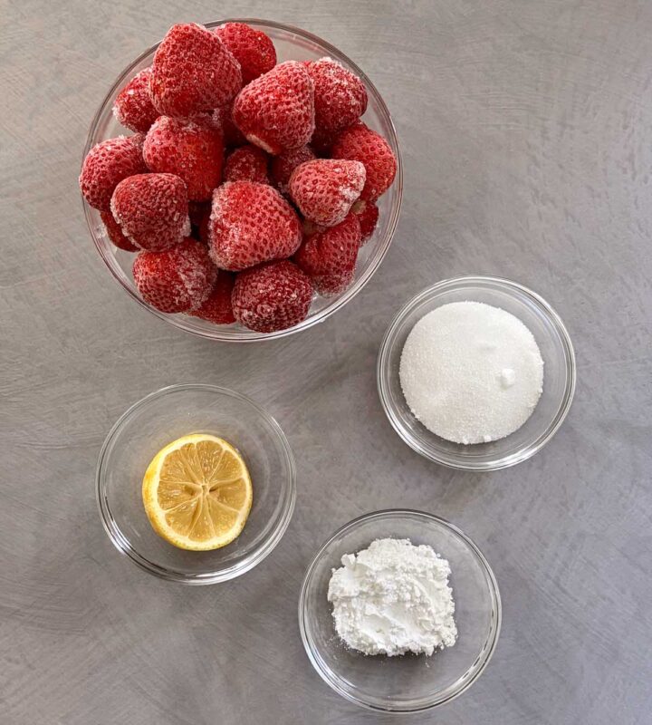 strawberry sauce topping ingredients