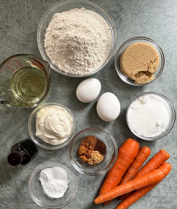 carrot cake loaf cake ingredients