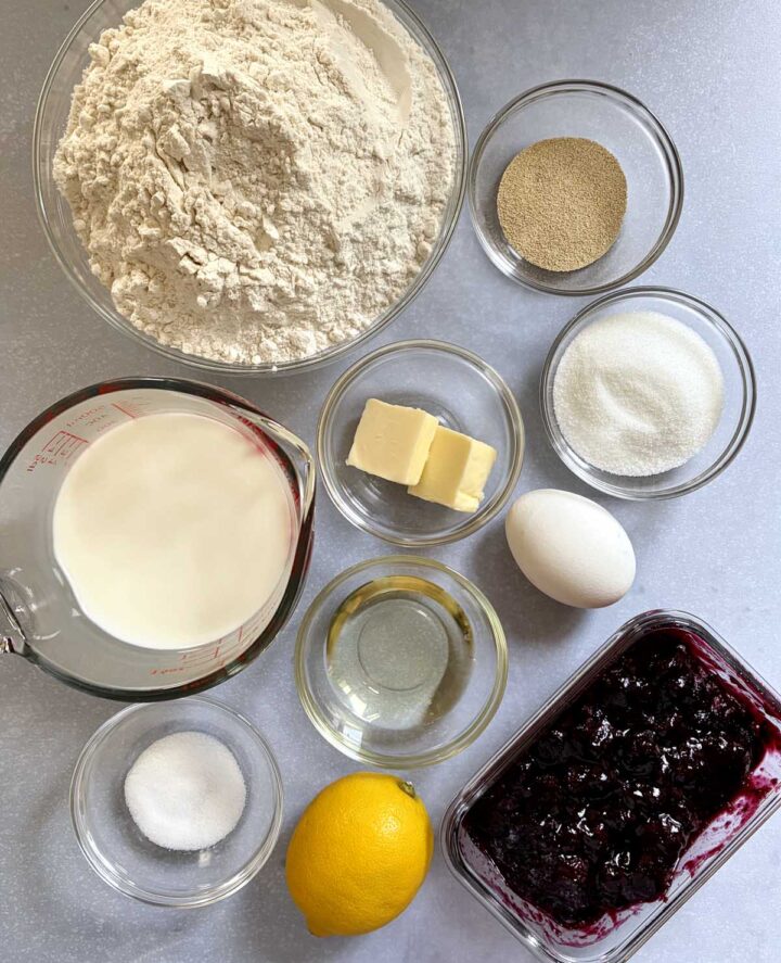 lemon blueberry sweet rolls ingredients