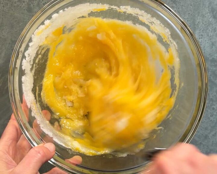 Whisk until smooth and sugar starts to dissolve.