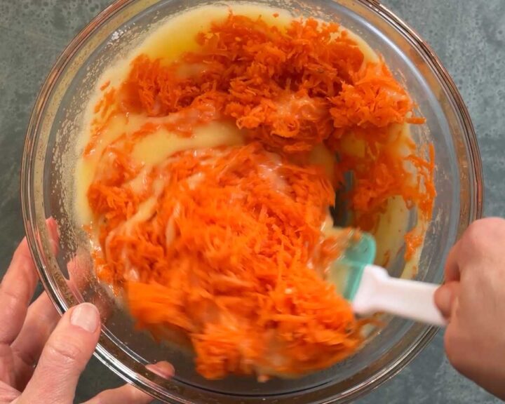 Fold in carrots.