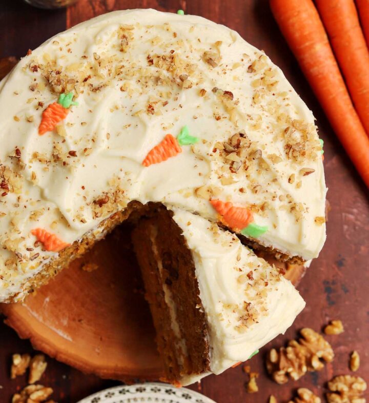 best carrot cake with best cream cheese frosting
