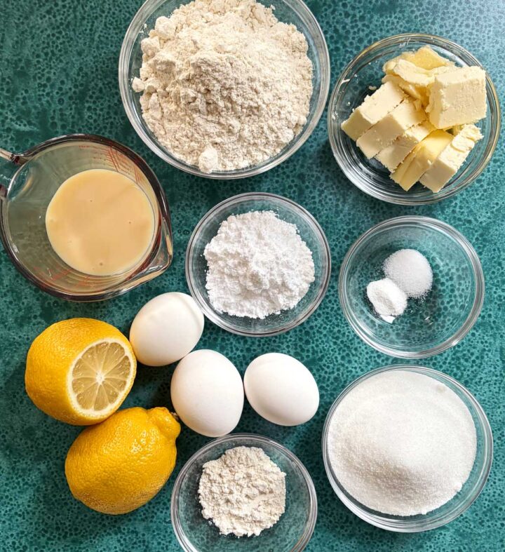 creamy lemon bars ingredients