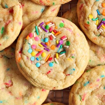 soft and chewy sprinkle sugar cookies