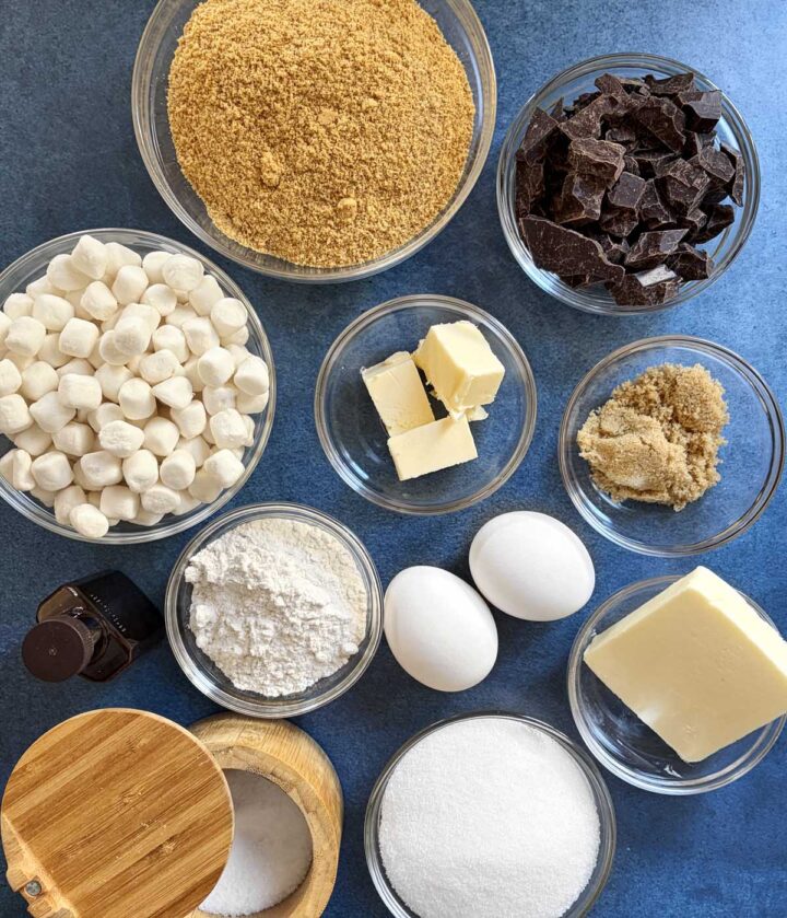 s'mores brownies ingredients