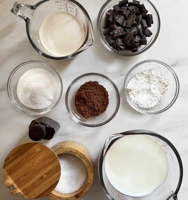 homemade fudgsicles ingredients