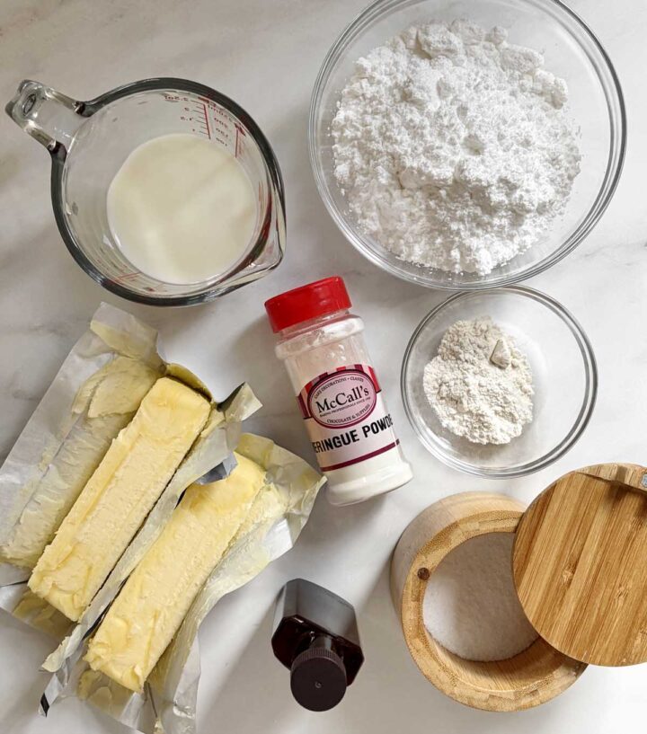 hybrid vanilla American buttercream ingredients