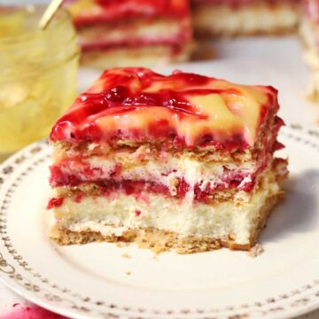 raspberry lemonade icebox cake