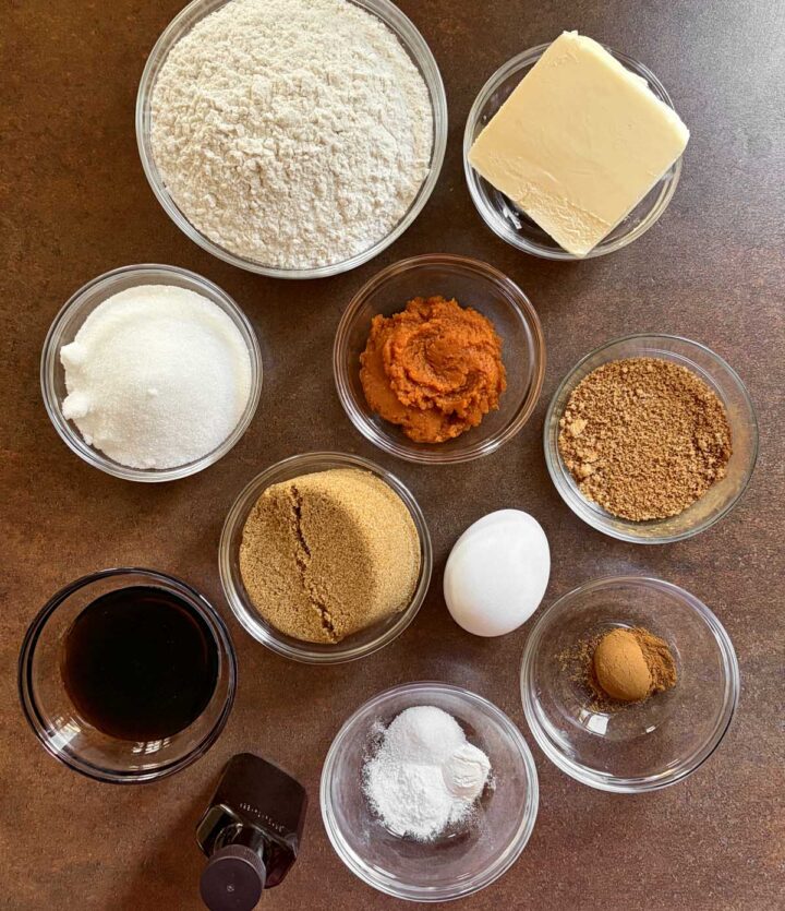 salted maple brown butter pumpkin cookies ingredients