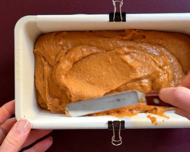 Spread batter evenly into prepared pan.