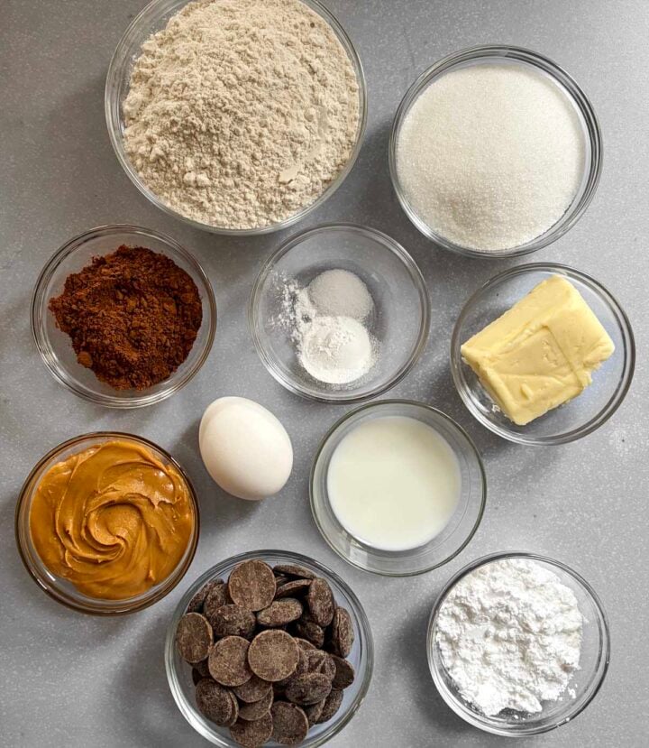 chocolate peanut butter fudge swirl cookies ingredients