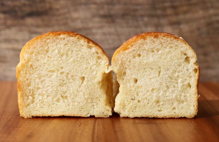 interior crumb texture of dinner rolls