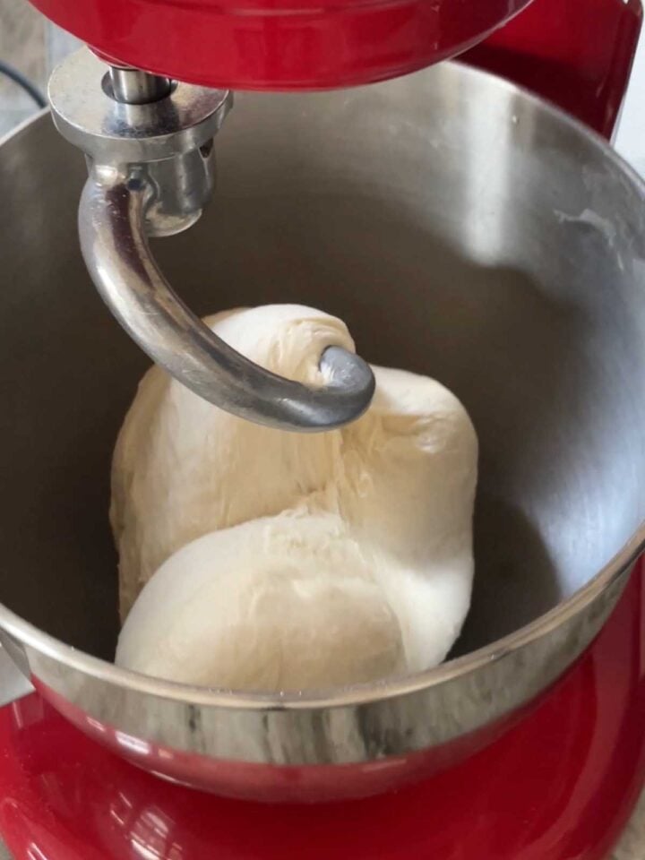 Knead the dough until smooth, soft and well developed.