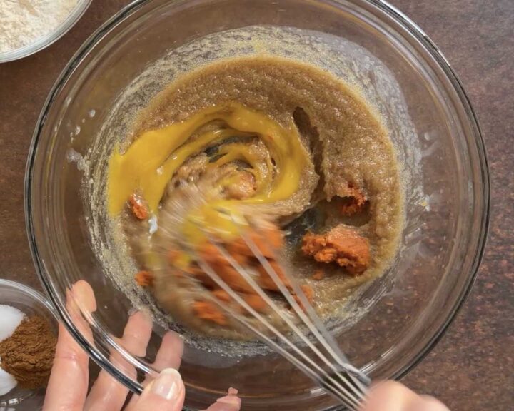 Mix it in until combined.